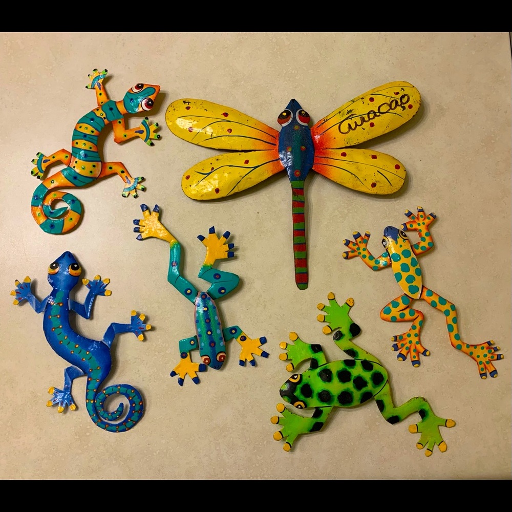 6-Piece Set: Tropical Garden Wall Decorations
